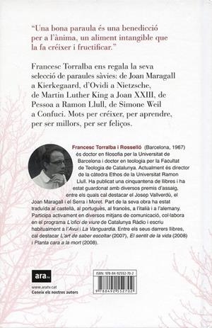 Paraules per ser feliç | 9788492552702 | Torralba Rosselló, Francesc | Llibres.cat | Llibreria online en català | La Impossible Llibreters Barcelona