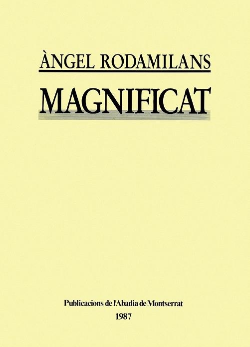 Magnificat. | 9788472028135 | Rodamilans, Àngels | Llibres.cat | Llibreria online en català | La Impossible Llibreters Barcelona