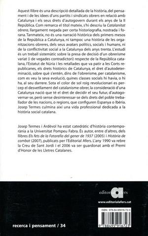 La catalanitat obrera | 9788495916723 | Termes, Josep | Llibres.cat | Llibreria online en català | La Impossible Llibreters Barcelona