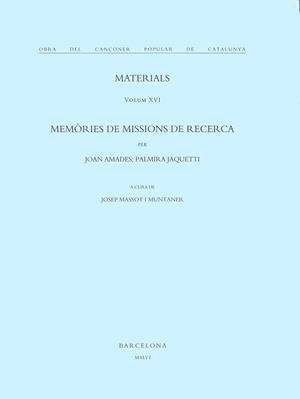 MATERIALS -O.CANCONER POPULAR XVI- | 9788484158578 | MASSOT I MUNTANER, JOSEP | Llibres.cat | Llibreria online en català | La Impossible Llibreters Barcelona