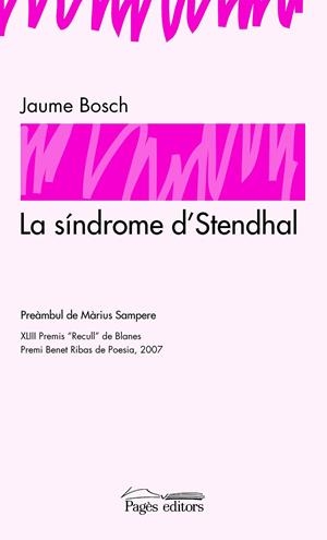 SINDROME D'STENDHAL, LA | 9788497795845 | BOSCH, JAUME | Llibres.cat | Llibreria online en català | La Impossible Llibreters Barcelona
