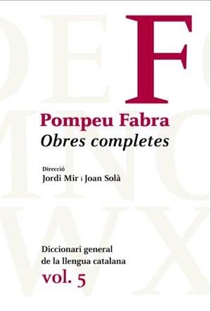 OBRES COMPLETES VOL.5 | 9788484371205 | FABRA, POMPEU | Llibres.cat | Llibreria online en català | La Impossible Llibreters Barcelona
