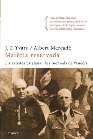 Matèria reservada | 9788466410205 | Yvars, J.F. ; Mercadé, Albert | Llibres.cat | Llibreria online en català | La Impossible Llibreters Barcelona