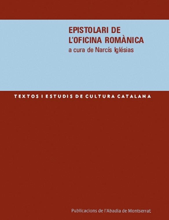 EPISTOLARI DE L' OFICINA ROMÀNICA | 9788484158608 | IGLESIAS, NARCIS | Llibres.cat | Llibreria online en català | La Impossible Llibreters Barcelona