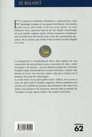 Petites memòries | 9788429759525 | Saramago, José | Llibres.cat | Llibreria online en català | La Impossible Llibreters Barcelona