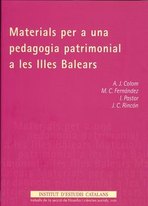MATERIALS PER A UNA PEDAGOGIA PATRIMONIAL A LES ILLES BALEAR | 9788472838222 | DIVERSOS | Llibres.cat | Llibreria online en català | La Impossible Llibreters Barcelona