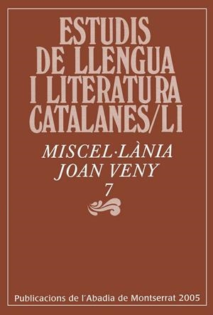 MISCEL.LÀNIA JOAN VENY 7 | 9788484157373 | Varios autores | Llibres.cat | Llibreria online en català | La Impossible Llibreters Barcelona