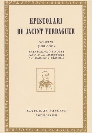 EPISTOLARI DE JACINT VERDAGUER VI | 9788472265523 | Verdaguer, Jacint | Llibres.cat | Llibreria online en català | La Impossible Llibreters Barcelona