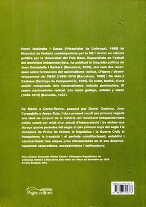 Una història de l'independentisme polític català | 9788497791373 | Rubiralta i Casas, Fermí | Llibres.cat | Llibreria online en català | La Impossible Llibreters Barcelona