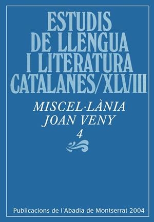 Estudis de Llengua i Literatura Catalanes / XLVIII. Miscel·lània Joan Veny | 9788484155997 | Diversos autors | Llibres.cat | Llibreria online en català | La Impossible Llibreters Barcelona