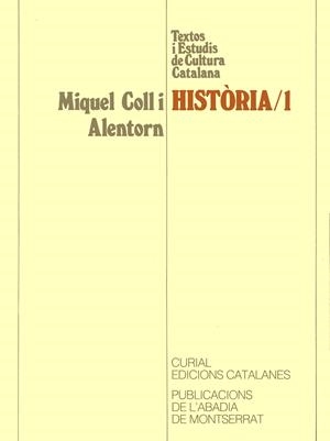Història I. | 9788478262991 | Coll i Alentorn, Miquel | Llibres.cat | Llibreria online en català | La Impossible Llibreters Barcelona