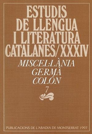 Miscel·lània Germà Colón, VII | 9788478268771 | Autors diversos | Llibres.cat | Llibreria online en català | La Impossible Llibreters Barcelona