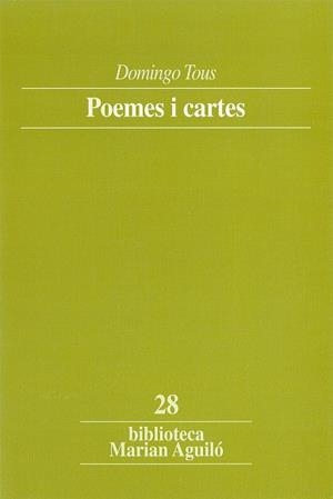 Poemes i cartes | 9788484150565 | Tous, Domingo | Llibres.cat | Llibreria online en català | La Impossible Llibreters Barcelona