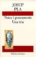 Notes i pensaments. Una tria | 9788423329564 | Pla, Josep | Llibres.cat | Llibreria online en català | La Impossible Llibreters Barcelona