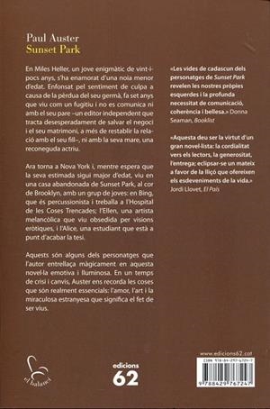 Sunset Park | 9788429767247 | Auster, Paul | Llibres.cat | Llibreria online en català | La Impossible Llibreters Barcelona
