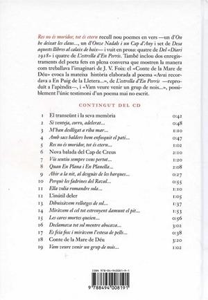 Res no és moridor. Tot és etern | 9788494008191 | Foix, J. V. | Llibres.cat | Llibreria online en català | La Impossible Llibreters Barcelona