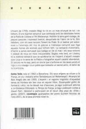 Licantropia | 9788492440979 | Terès Bellès, Carles | Llibres.cat | Llibreria online en català | La Impossible Llibreters Barcelona