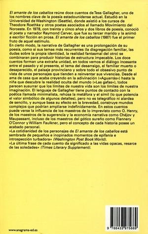 El amante de los caballos | 9788433975669 | Gallasgher, Tess | Llibres.cat | Llibreria online en català | La Impossible Llibreters Barcelona