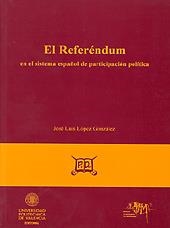 EL REFERÉNDUM EN EL SISTEMA ESPAÑOL DE PARTICIPACIÓN POLÍTICA | 9788497057899 | López González, José Luis | Llibres.cat | Llibreria online en català | La Impossible Llibreters Barcelona