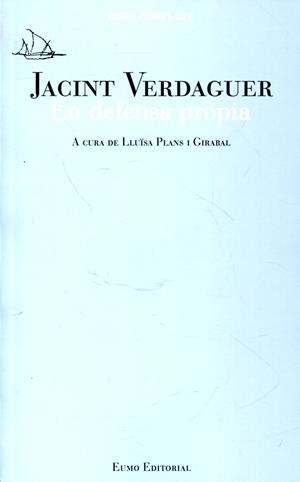 En defensa pròpia - Jacint Verdaguer | 9788497664479 | Lluïsa Plans Girabal | Llibres.cat | Llibreria online en català | La Impossible Llibreters Barcelona