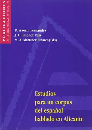 Estudios para un corpus del español hablado en Alicante | 9788479084592 | Llibres.cat | Llibreria online en català | La Impossible Llibreters Barcelona
