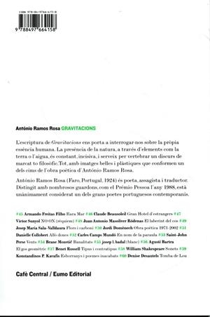 Gravitacions | 9788497664158 | Antonio Ramos Rosa | Llibres.cat | Llibreria online en català | La Impossible Llibreters Barcelona