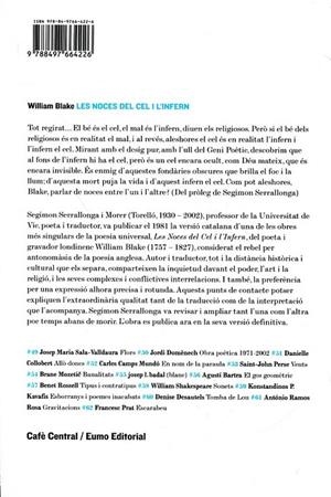 Les noces del cel i l'infern | 9788497664226 | Segimon Serrallonga;William Blake | Llibres.cat | Llibreria online en català | La Impossible Llibreters Barcelona