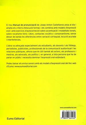 Manual de pronunciació | 9788497664462 | Josep A. Castellanos Vila | Llibres.cat | Llibreria online en català | La Impossible Llibreters Barcelona