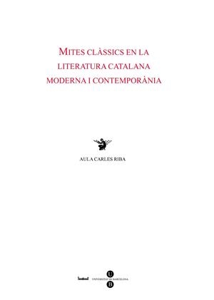 Mites clÃ ssics en la literatura catalana moderna i contemporÃ nia | 9788447531127 | Malé i Pegueroles, Jordi | Llibres.cat | Llibreria online en català | La Impossible Llibreters Barcelona