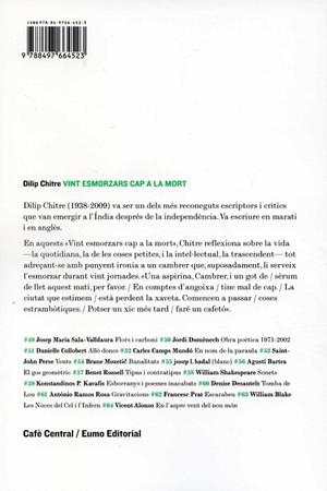 Vint esmorzars cap a la mort | 9788497664523 | Dilip Chitre | Llibres.cat | Llibreria online en català | La Impossible Llibreters Barcelona