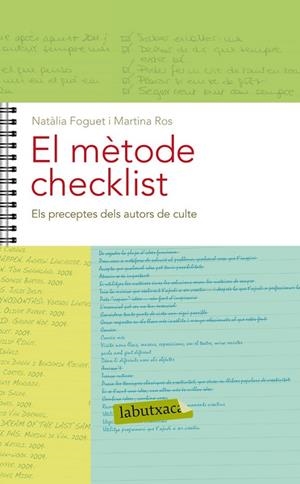El mètode Checklist. Capítol 15: Els preceptes dels autors de culte | 9788499304502 | Foguet Plaza, Natàlia / Ros Solé, Martina | Llibres.cat | Llibreria online en català | La Impossible Llibreters Barcelona