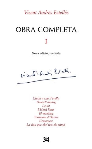 Obra completa I | 9788475029535 | Andrés Estellés, Vicent | Llibres.cat | Llibreria online en català | La Impossible Llibreters Barcelona