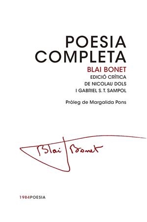 Poesia completa | 9788415835462 | Bonet i Rigo, Blai | Llibres.cat | Llibreria online en català | La Impossible Llibreters Barcelona