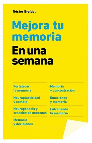 Mejora tu memoria en una semana | 9788498753875 | Néstor Braidot | Llibres.cat | Llibreria online en català | La Impossible Llibreters Barcelona