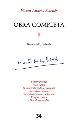 Obra completa II. Vicent Andrés Estellés | 9788475029696 | Estellés, Vicent Andrés | Llibres.cat | Llibreria online en català | La Impossible Llibreters Barcelona