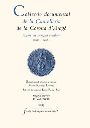 Col·lecció documental de la Cancelleria de la Corona d'Aragó | 9788437093222 | AAVV | Llibres.cat | Llibreria online en català | La Impossible Llibreters Barcelona