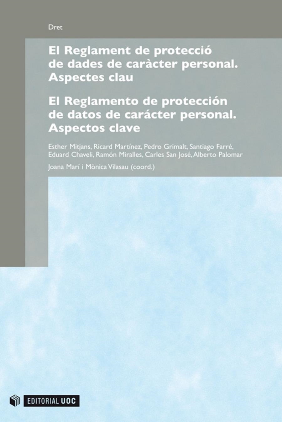 El Reglament de protecció de dades de caràcter personal / El Reglamento de protección de datos de carácter personal | 9788490297858 | VVAA | Llibres.cat | Llibreria online en català | La Impossible Llibreters Barcelona