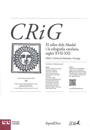CRiG. El taller dels Abadal i la xilografia catalana, s. XVII-XXI | 9788472268777 | Varios autores | Llibres.cat | Llibreria online en català | La Impossible Llibreters Barcelona