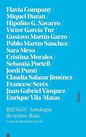 Riesgo | 9788494489136 | Diversos autores. Edición a cargo de Ricard Ruiz Garzón | Llibres.cat | Llibreria online en català | La Impossible Llibreters Barcelona