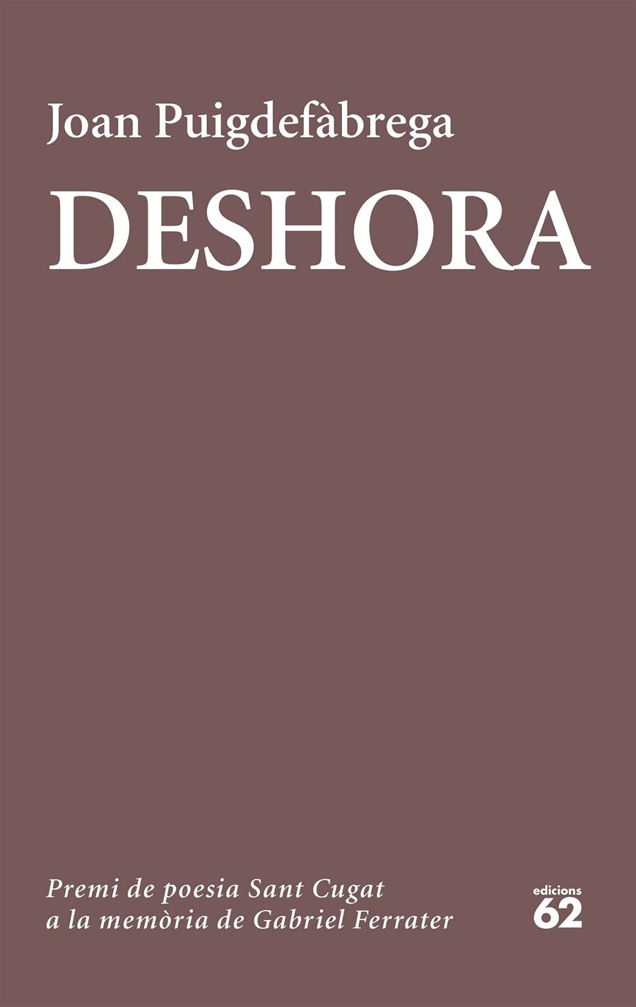 Deshora | 9788429776119 | Puigdefàbrega, Joan | Llibres.cat | Llibreria online en català | La Impossible Llibreters Barcelona
