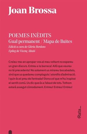 Poemes inèdits | 9788416738243 | Joan Brossa | Llibres.cat | Llibreria online en català | La Impossible Llibreters Barcelona
