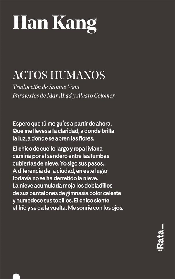 Actos humanos | 9788416738342 | Kang, Han | Llibres.cat | Llibreria online en català | La Impossible Llibreters Barcelona