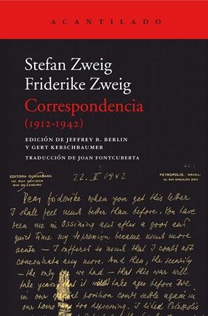 Correspondencia (1912-1942) | 9788416748181 | Zweig, Stefan/Zweig, Friedericke | Llibres.cat | Llibreria online en català | La Impossible Llibreters Barcelona