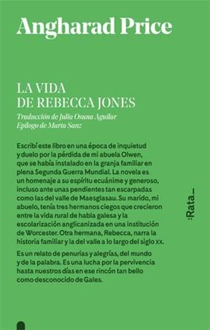 La vida de Rebecca Jones | 9788416738441 | Angharad Price | Llibres.cat | Llibreria online en català | La Impossible Llibreters Barcelona