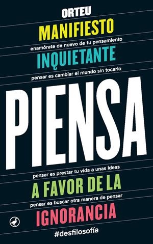 Piensa | 9788416673353 | Orteu, Francesc | Llibres.cat | Llibreria online en català | La Impossible Llibreters Barcelona