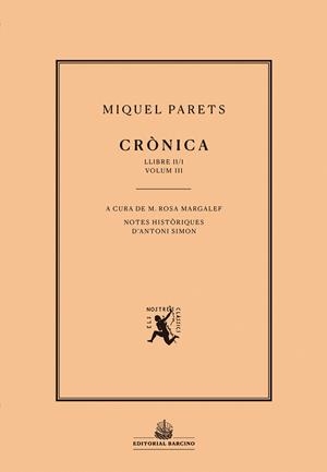 Crònica | 9788472268500 | Parets, Miquel | Llibres.cat | Llibreria online en català | La Impossible Llibreters Barcelona