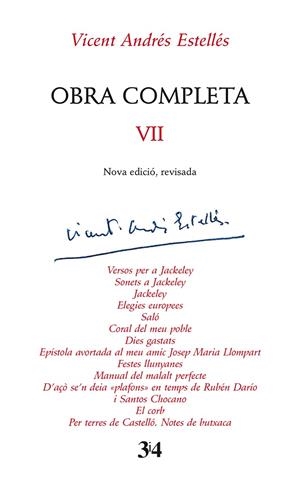 Obra completa revisada, volum 7 | 9788417469306 | Andrés Estellés, Vicent | Llibres.cat | Llibreria online en català | La Impossible Llibreters Barcelona