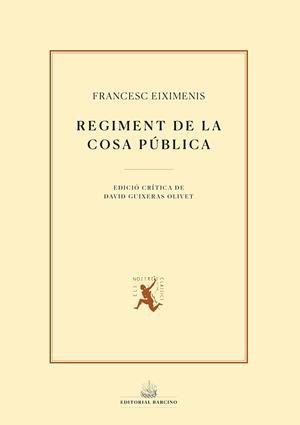 Regiment de la cosa pública | 9788472268746 | Eiximenis, Francesc | Llibres.cat | Llibreria online en català | La Impossible Llibreters Barcelona