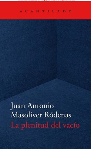 La plenitud del vacío | 9788418370779 | Masoliver Ródenas, Juan Antonio | Llibres.cat | Llibreria online en català | La Impossible Llibreters Barcelona