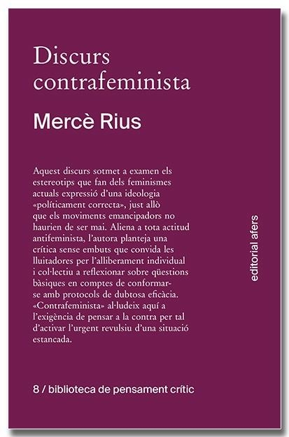 Discurs contrafeminista | 9788418618758 | Rius Santamaria, Mercè | Llibres.cat | Llibreria online en català | La Impossible Llibreters Barcelona